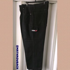 VINTAGE TOMMY HILFIGER Black Cargo Style Jeans W38xL32 Great Condition!